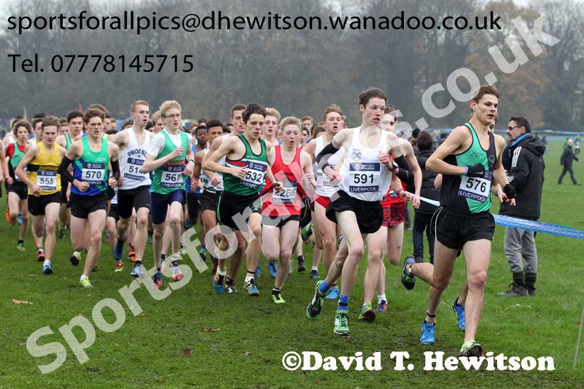 Men's under-17s European Cross Country Trials, Sefton Park, Liverpool. Photo: David T. Hewitson/Sports for All Pics